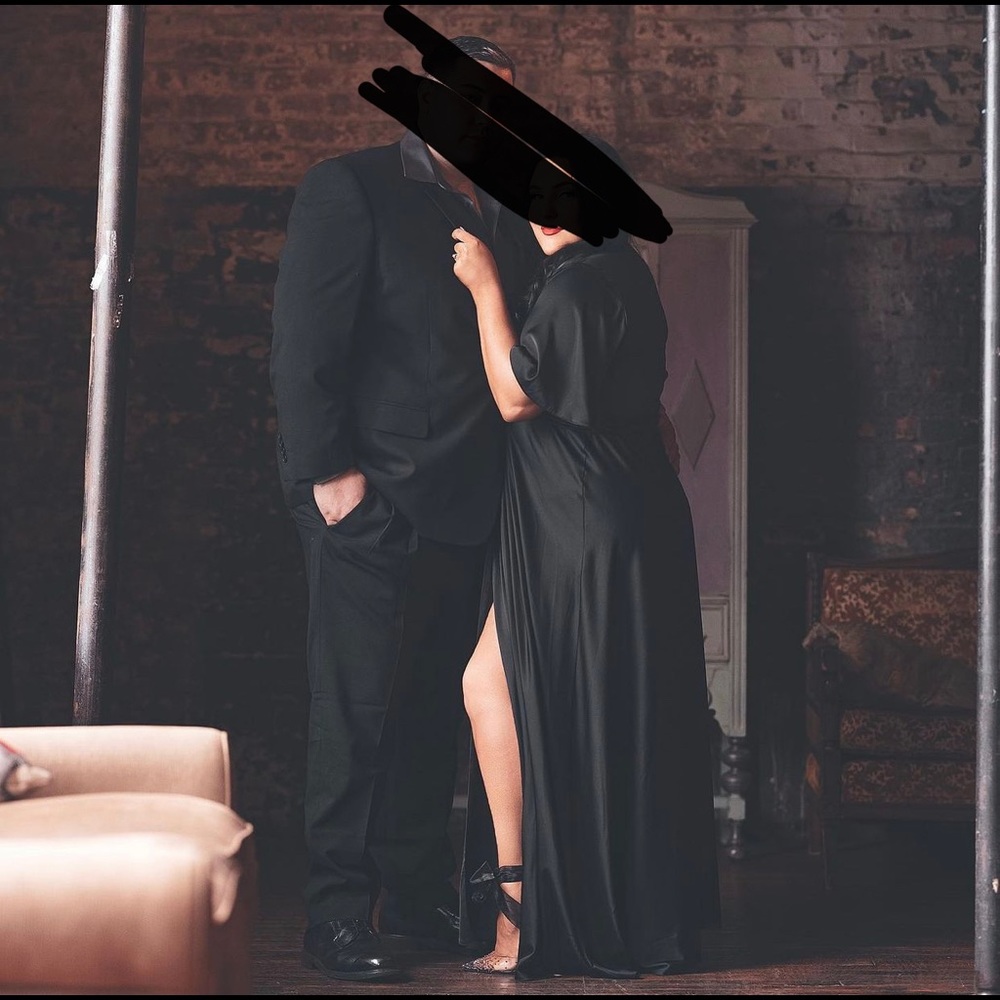 CUSTOM MADE SATIN DRESS